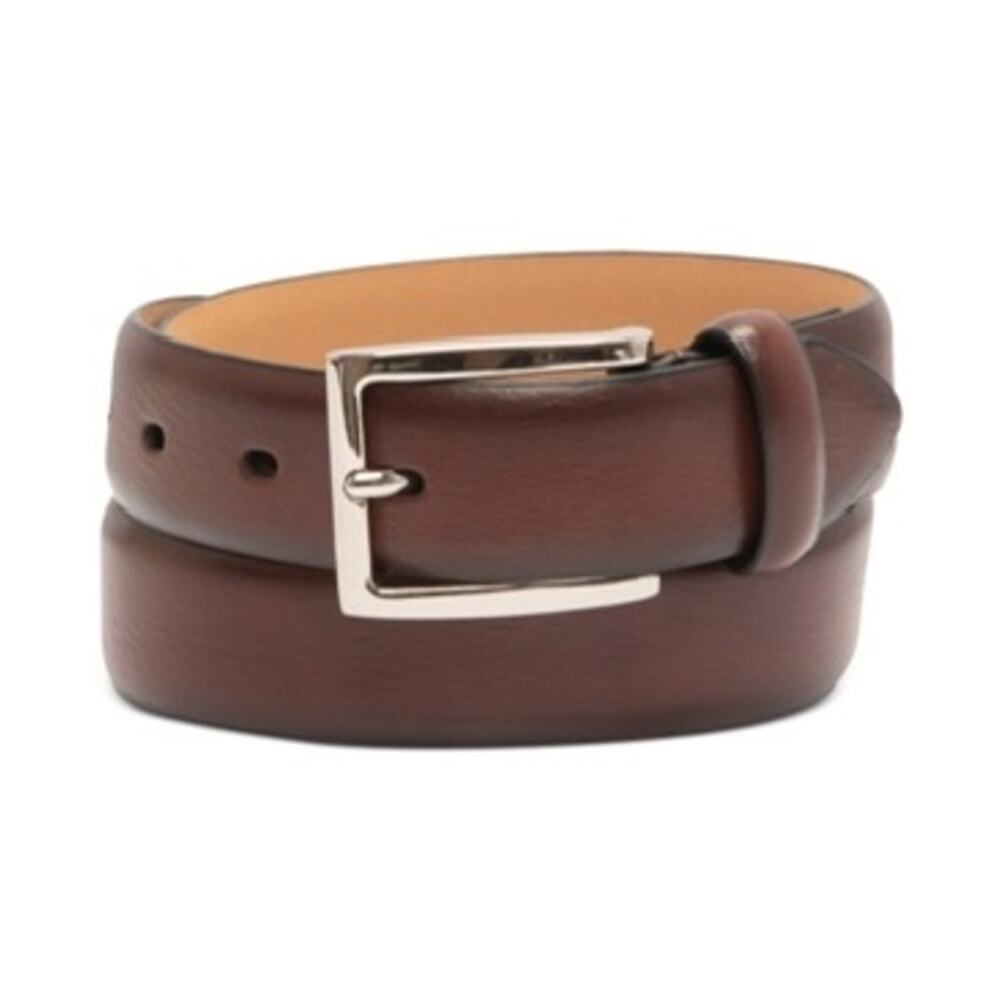 Club Room Men's Cognac Faux Leather Belt Size S 30-32